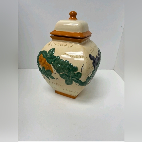 Vintage Handmade for "Nonni's Biscotti" Ceramic Cookie Jar - Picture 8 of 11